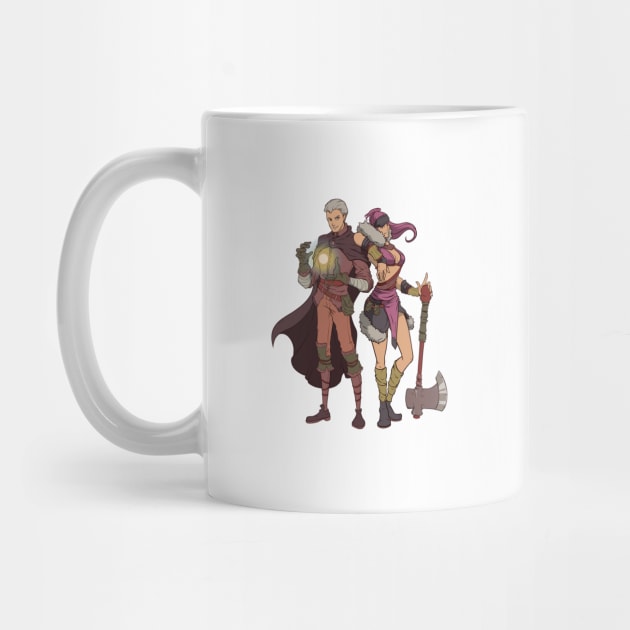 Roleplaying RPG Couple Gift Valentines Day Wizard Barbarian by TellingTales